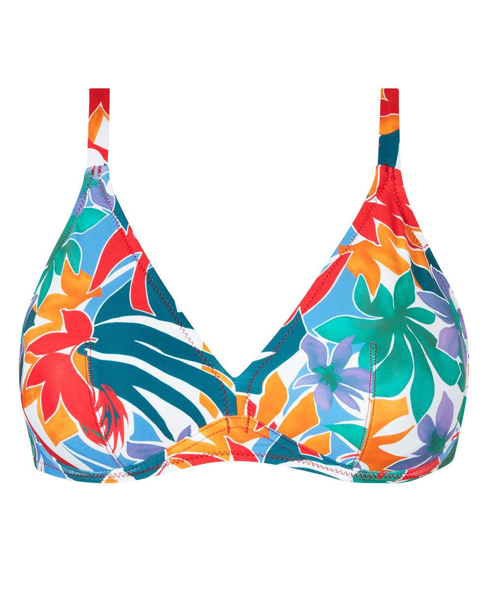 Maillot de bain triangle armatures La Flaneuse papiers découpés multicolore Antigel Bain FBB3267-PD 100