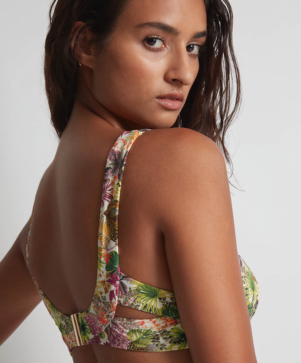 Haut de maillot triangle avec armatures Exotic fever Tropical light Aubade Bain LK12-TROI