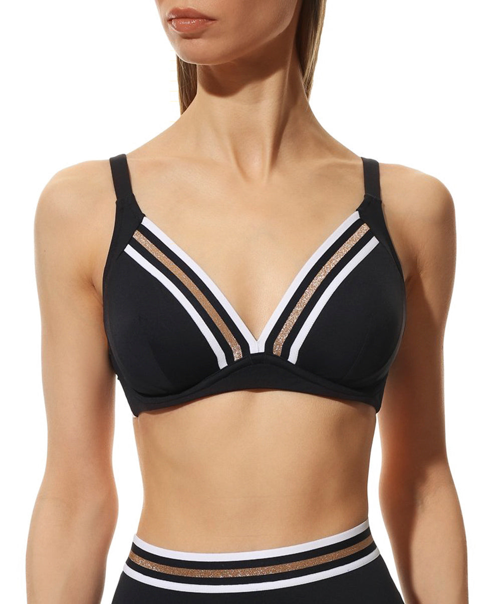 Maillot de bain triangle avec armatures Lise Charmel bain Énergie Nautique encre ABA2535-EN fashion