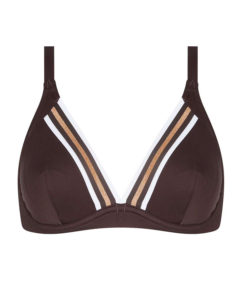 Maillot de bain triangle avec armatures Lise Charmel bain Énergie Nautique taupe ABA2535-TN
