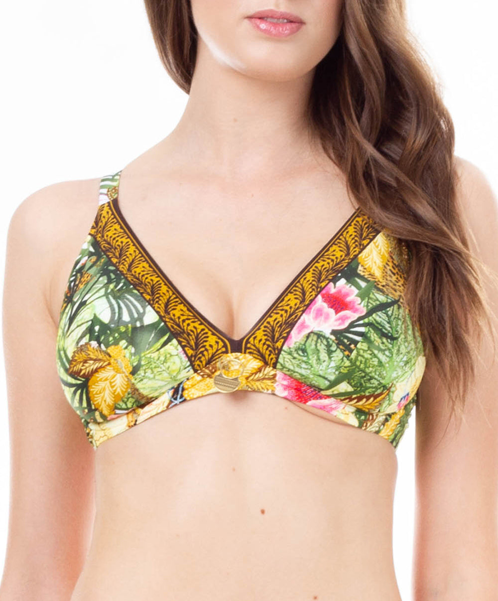 Maillot de bain triangle avec armatures Lise Charmel bain Jungle Panthère jungle nature ABA2529-JN