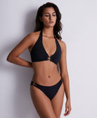 Maillot de bain triangle emboitant sans armatures tour de cou Aubade Bain Secret Laguna noir 2T10-O-NOIR
