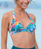Maillot de bain triangle mousse La Flaneuse papiers découpés multicolore Antigel Bain EBB2767-PD