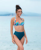 Maillot de bain triangle mousse La Flaneuse papiers découpés multicolore Antigel Bain EBB2767-PD