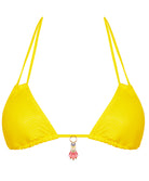Maillot de bain triangle mousse La Muse des Vagues jaune Antigel Bain EBB2726-JA
