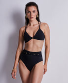 Maillot de bain triangle sans armatures Aubade Bain Secret Laguna noir 2T10-NOIR