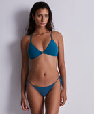 Maillot de bain triangle sans armatures Aubade Bain Secret Laguna teal bleu canard 2T10-TEAL