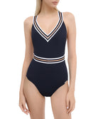 Maillot de bain une pièce Lise Charmel bain Énergie Nautique encre ABA9235-EN