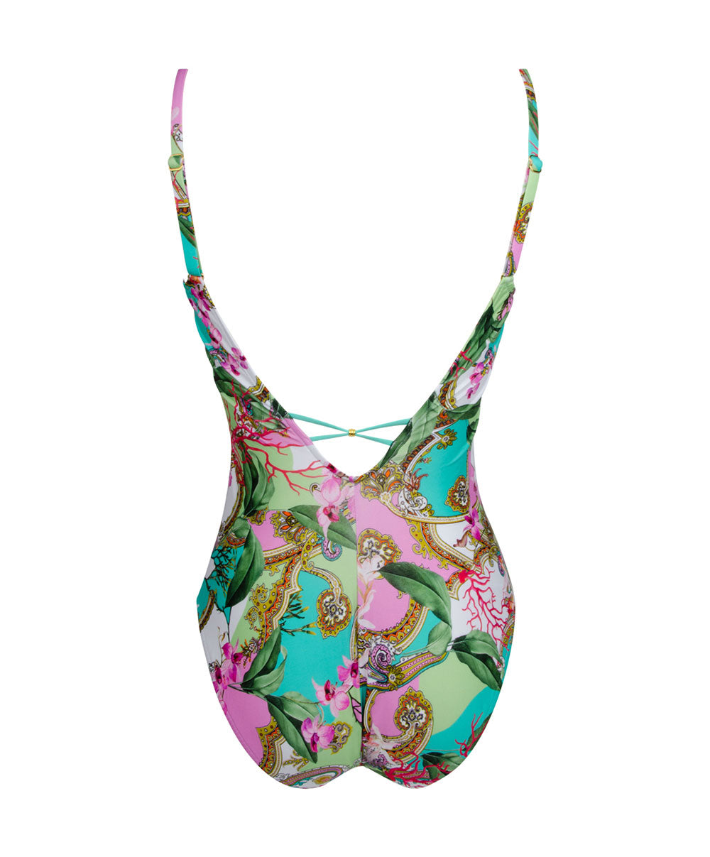 Maillot de bain une pièce avec armatures Lise Charmel bain Splendeur Orchidée pink ABB6253-PO