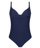 Maillot de bain une pièce coque triangle décolleté plongeant La Chiquissima marine Antigel Bain FBB7914-MM 1