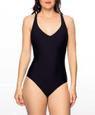 Maillot de bain une pièce dos nageur La Chiquissima noir Antigel Bain EBB9214-NO 1