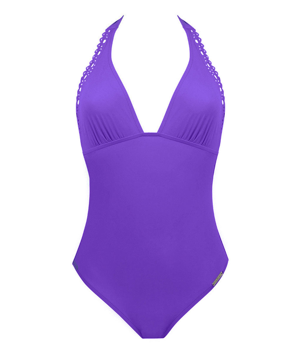 Maillot de bain une pièce dos nu Lise Charmel bain Ajourage Couture iris ABA9815-IC 100