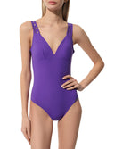Maillot de bain une pièce dos ouvert Lise Charmel bain Ajourage Couture iris ABA6915-IC