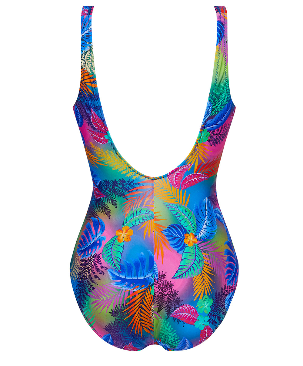 Maillot de bain une pièce maintien sans armatures L'Avatar des Îles multicolore Antigel Bain FBB9247-BA