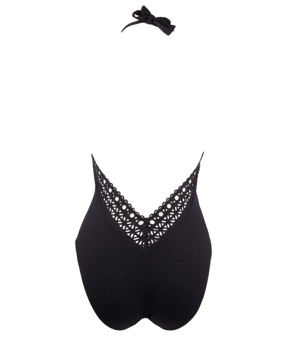 Maillot de bain une pièce sexy plongeant Lise Charmel bain Ajourage Couture noir ABA9615-NO 8