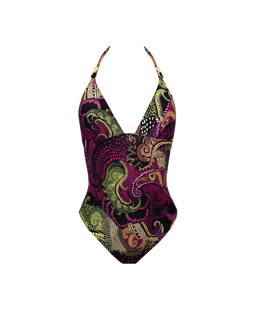 Maillot de bain une pièce séduction dos nu Lise Charmel bain Escapade Aborigène multicolore ABB9762-AA