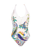 Maillot de bain une pièce séduction dos nu Lise Charmel bain Odyssée Cashmer bleu ABB9763-BC