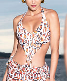 Maillot de bain une pièce trikini sexy "Séduction" Antigel Bain La Muse Féline panthère EBB9746-BF