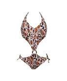 Maillot de bain une pièce trikini sexy "Séduction" Antigel Bain La Muse Féline panthère EBB9746-BF