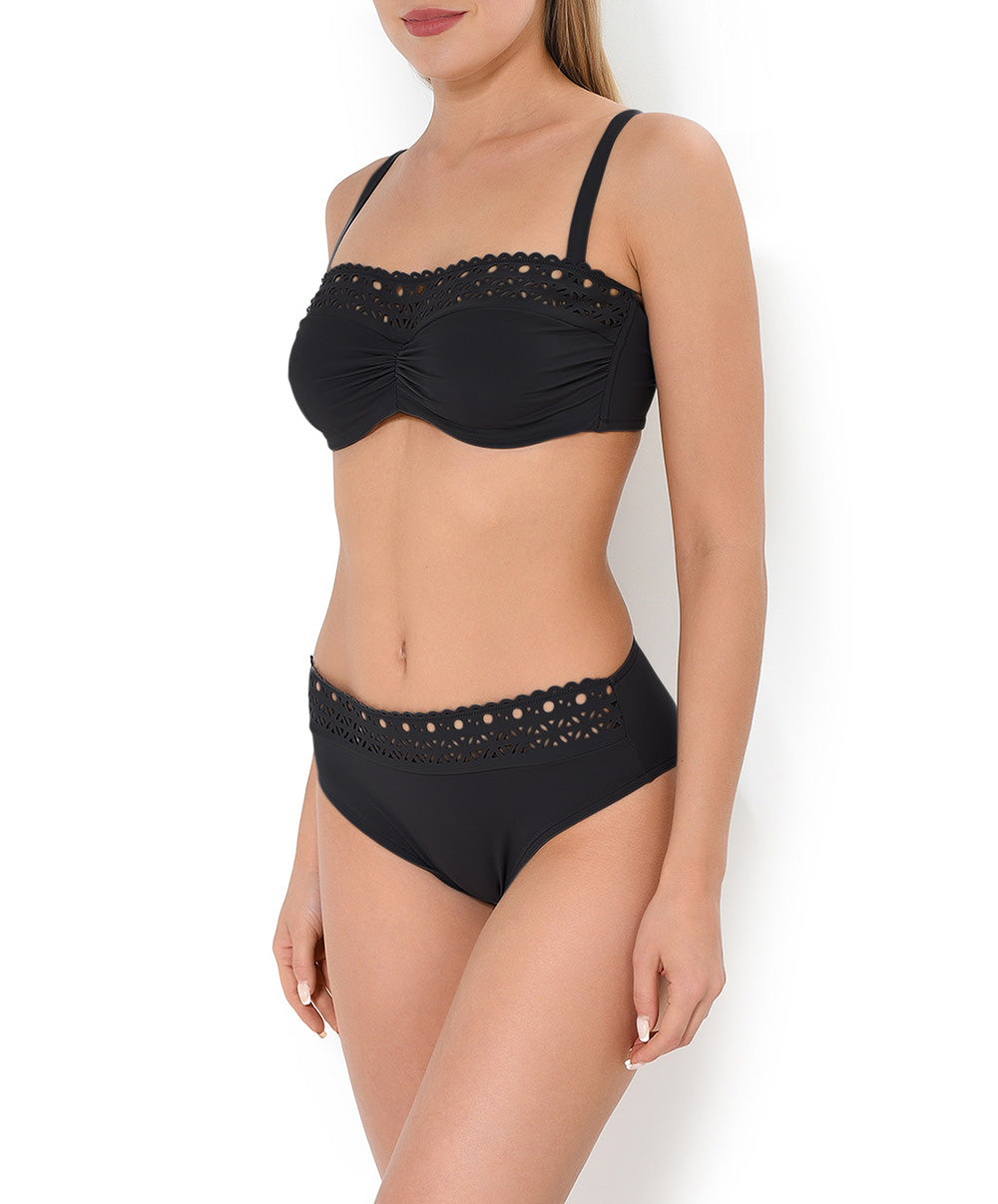Slip de bain taille haute Lise Charmel bain Ajourage Couture noir ABA0615-NO 7