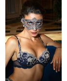 Masque sexy Lise Charmel Déesse en Glam marine argent AIH9015-MA