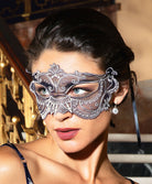Masque sexy Lise Charmel Déesse en Glam marine argent AIH9015-MA