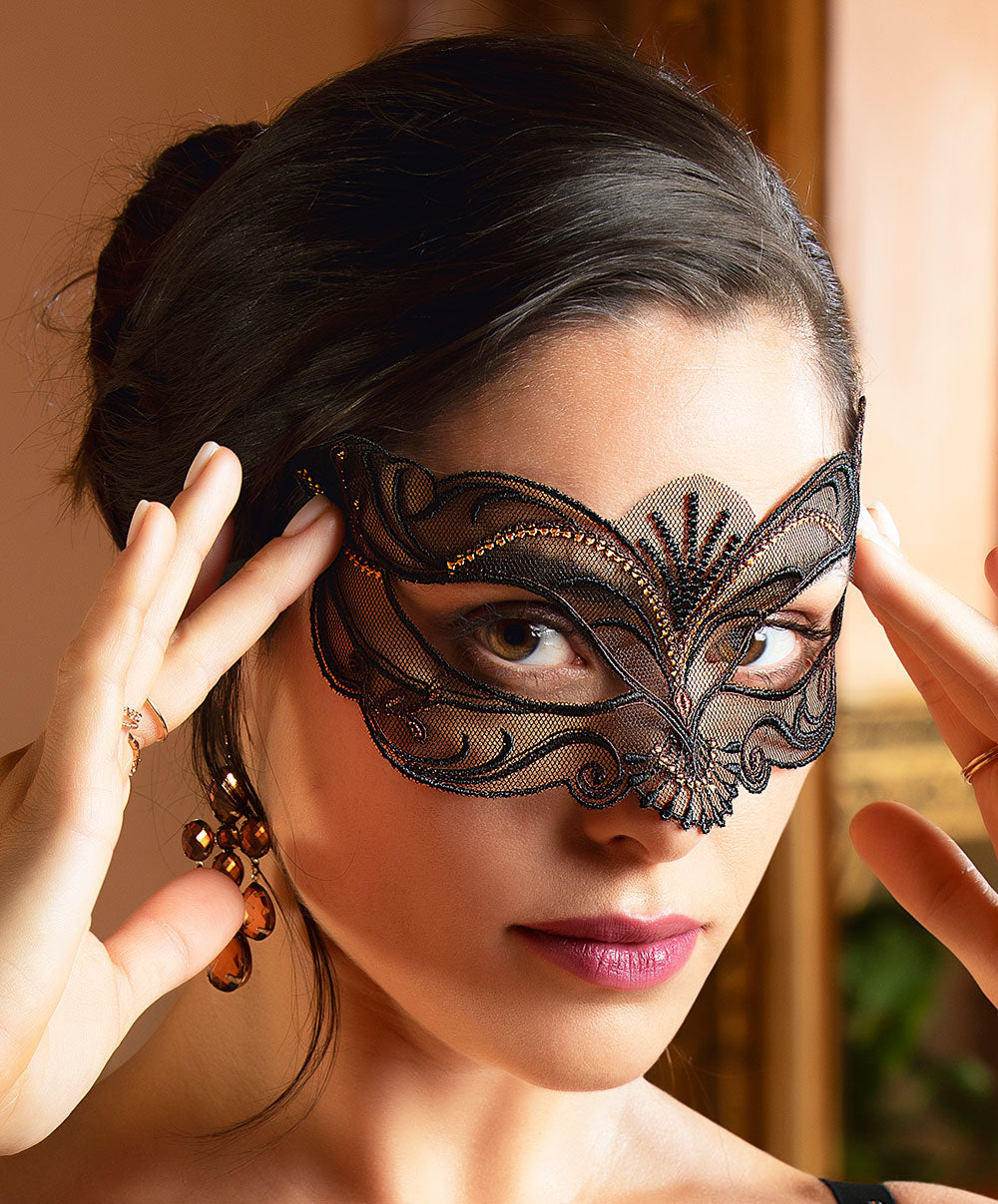 Masque sexy Lise Charmel Fauve Amour ambre panthère AIH9079-AP