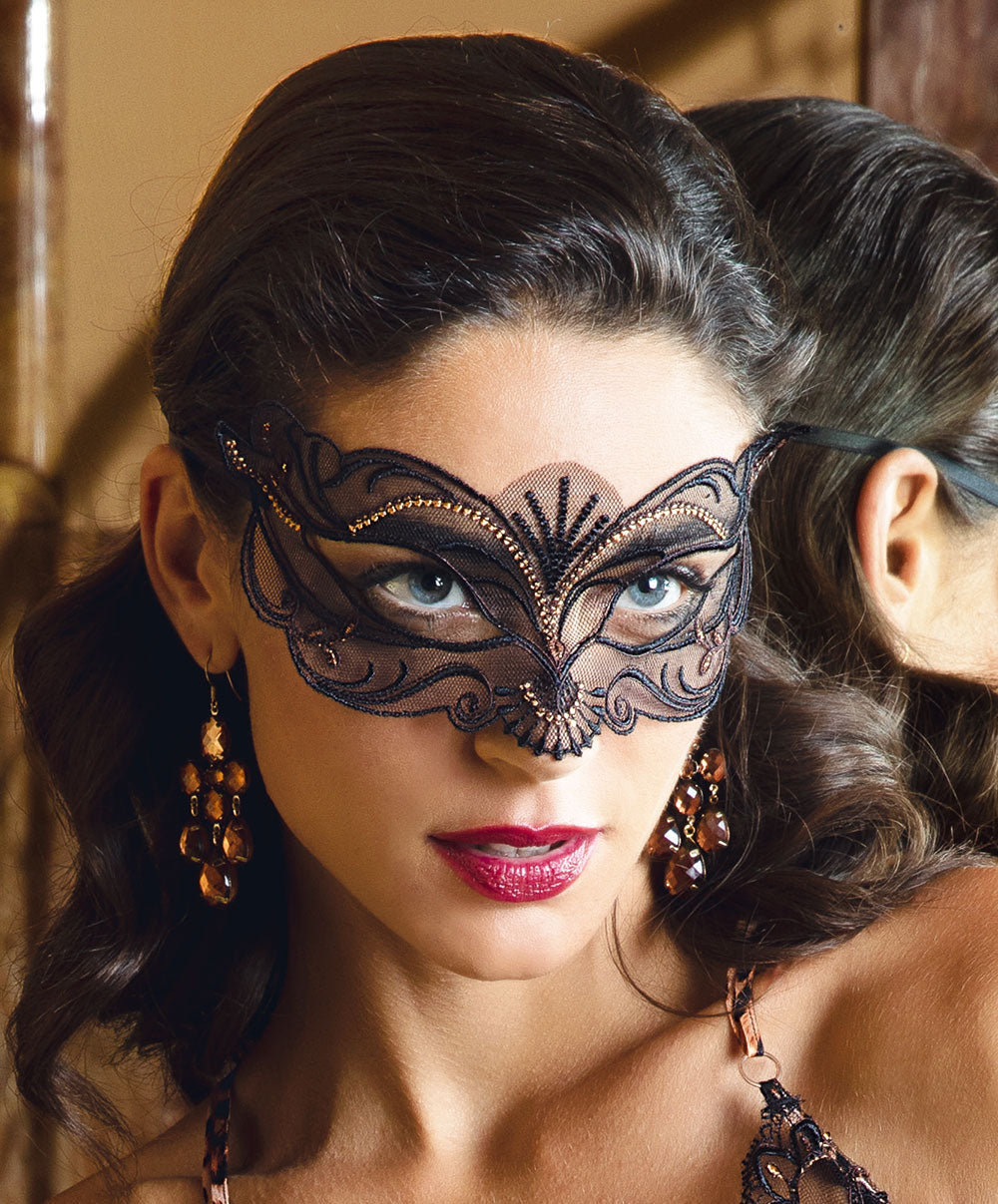 Masque sexy Lise Charmel Fauve Amour ambre panthère AIH9079-AP