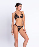 Mini-string sexy Lise Charmel Adorable en Sexy noir ACH0985-NO