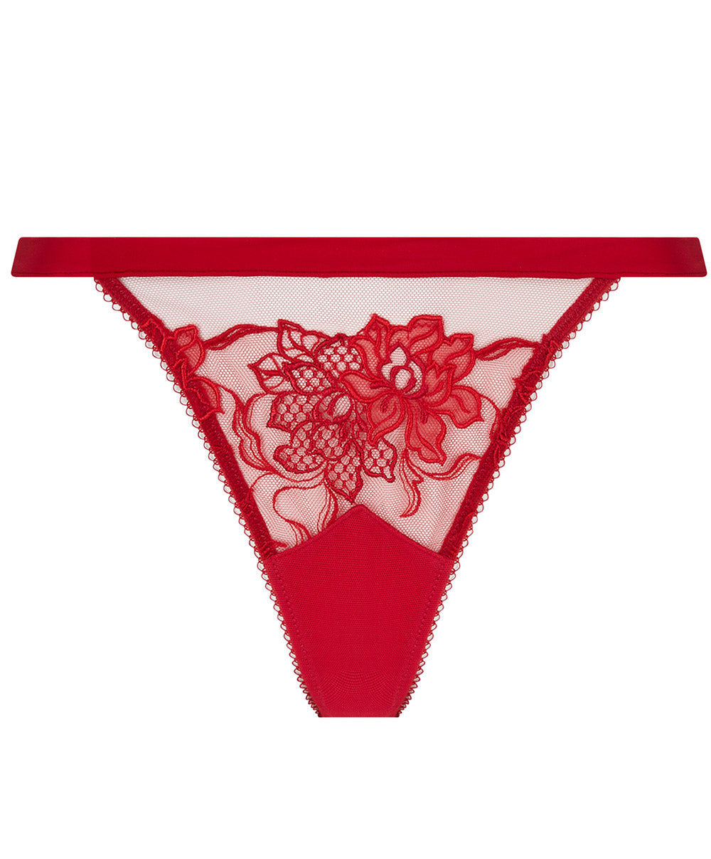 Mini-string sexy Lise Charmel Adorable en Sexy rouge effusion ACH0985-RE