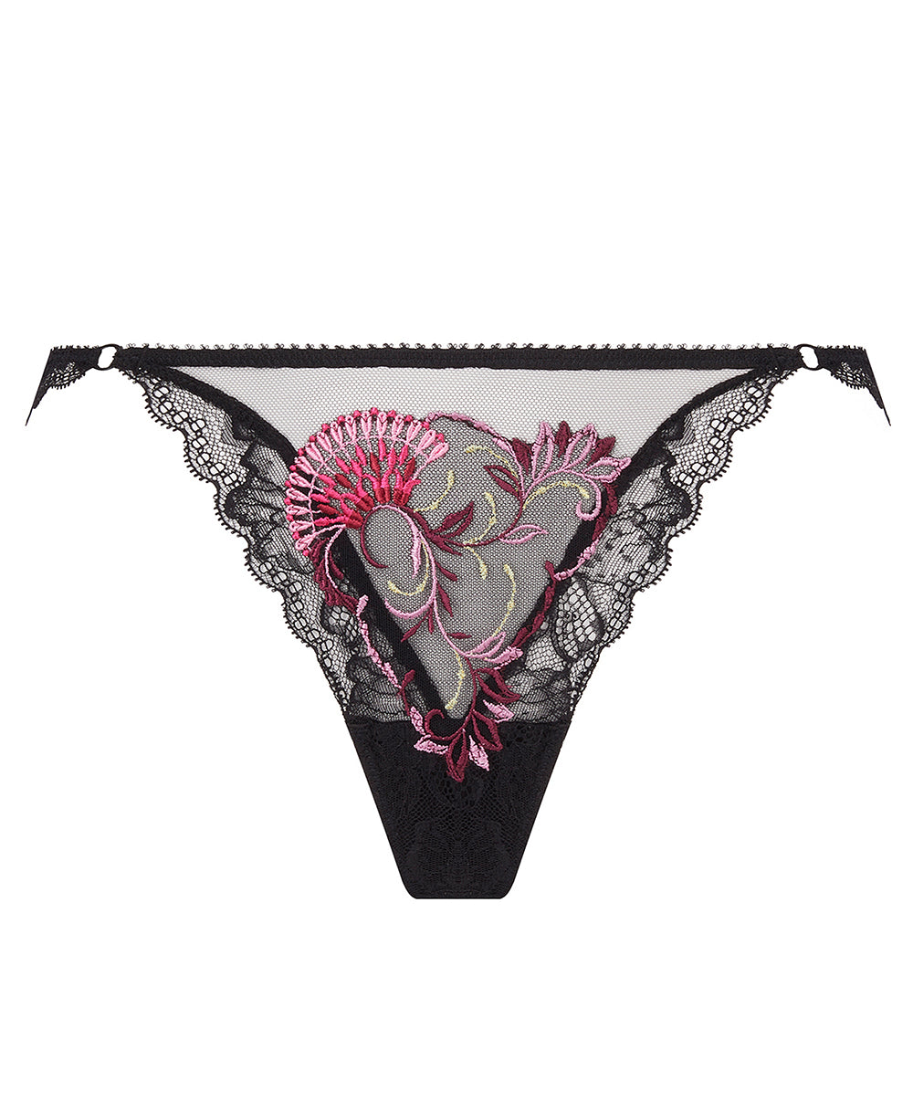 Mini-string sexy Lise Charmel Floraison Passion safran rose ACH0986-SR