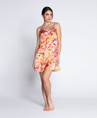 Nuisette charme en soie Lise Charmel Jardins de Lumière bouquet multicolore ALH1049-BL 