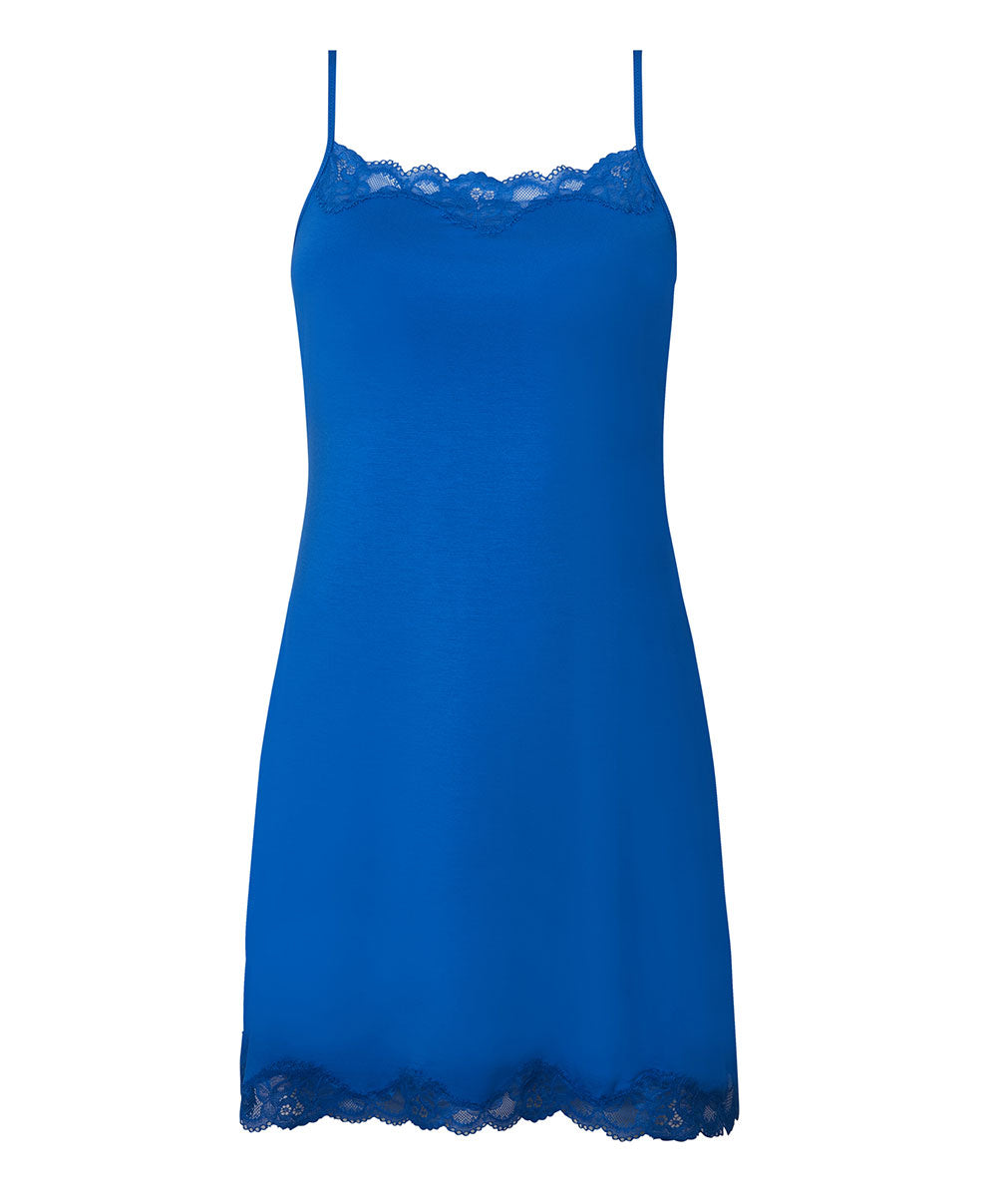 Nuisette fines bretelles Antigel de Lise Charmel Simply Perfect bleu cobalt ENA1406-SC