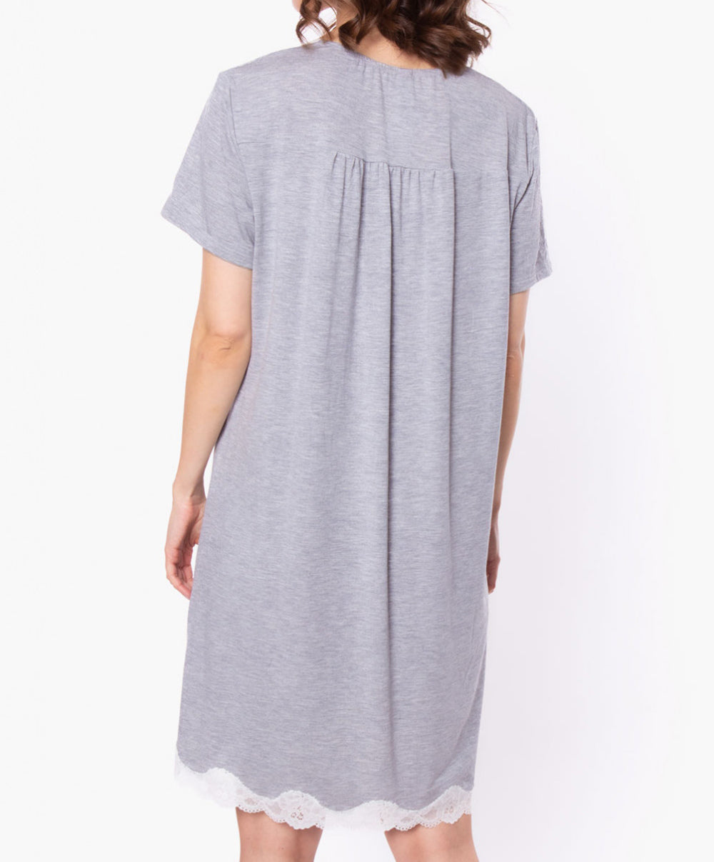 Nuisette manches courtes Antigel de Lise Charmel Simply Perfect chiné gris FNA1006-CG
