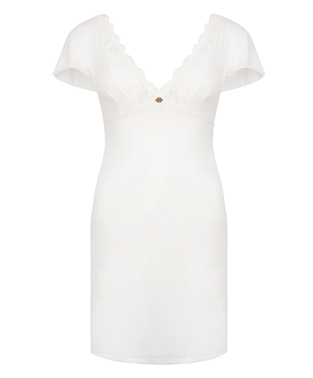 Nuisette sexy Antigel de Lise Charmel Stricto Sensuelle écru nacre ELH1217-EN