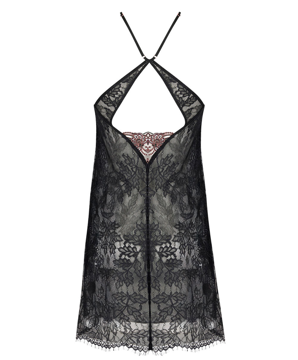 Nuisette sexy en dentelle Charme Secret noir Lise Charmel ALJ1233-CN 11