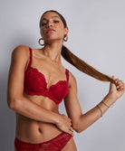 Soutien-gorge push-up coque Danse des sens Irresistible red Aubade OG08-N-IRRE