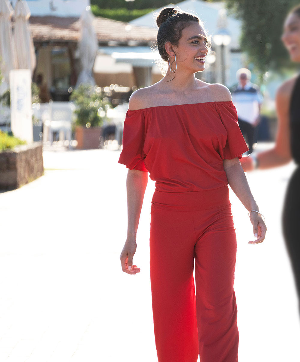 Pantalon La Chiquissima rouge Antigel Bain ESB0014-MR