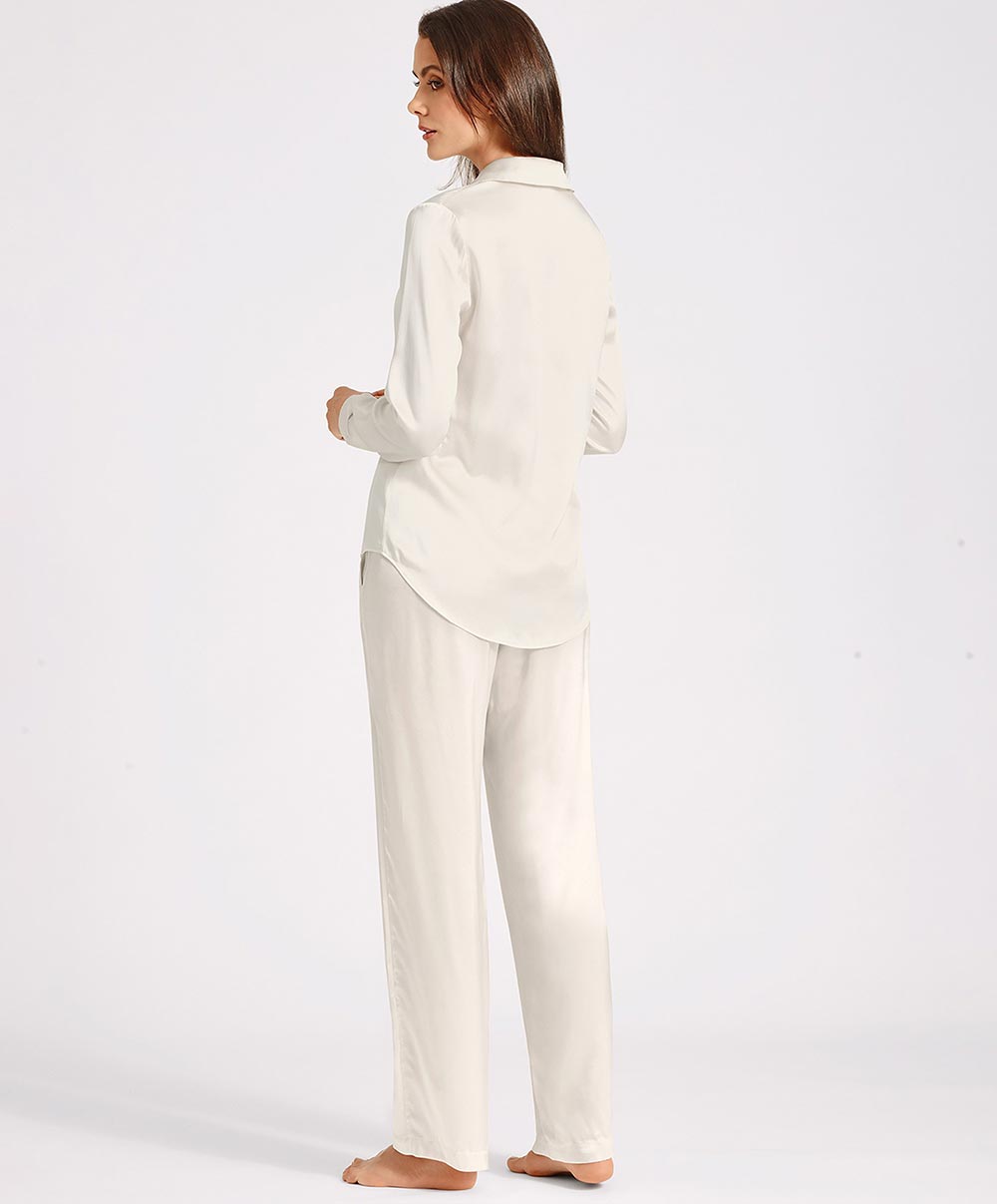 Pantalon en soie Toi Mon Amour (ex. Soie d'Amour) noir Aubade QS60-NACR