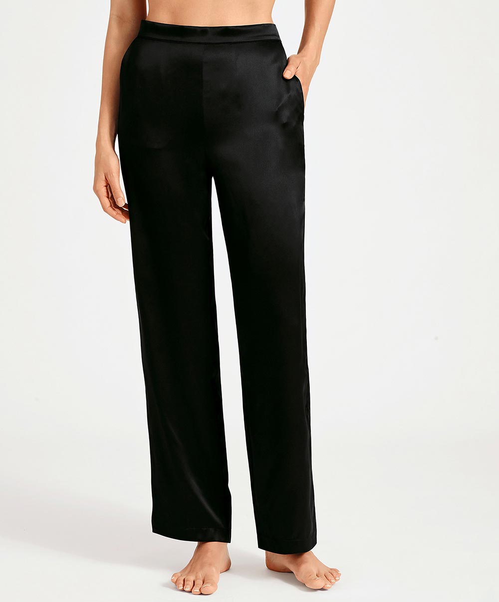 Pantalon en soie Toi Mon Amour (ex. Soie d'Amour) noir Aubade QS60-NOIR
