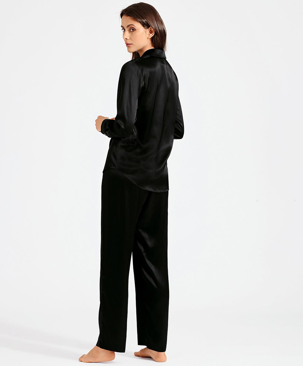 Pantalon en soie Toi Mon Amour (ex. Soie d'Amour) noir Aubade QS60-NOIR