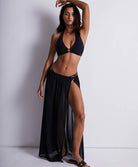 Jupe paréo de plage Evening sand Noir Aubade Bain 2Z64-NOIR