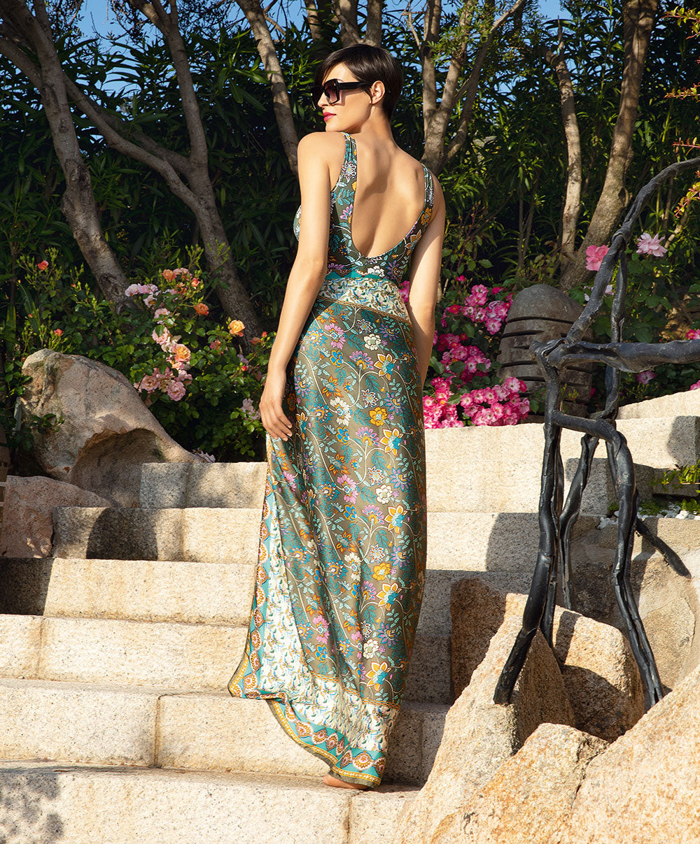 Paréo de plage Lise Charmel bain Fleur Persane bronze ASB6067-BP