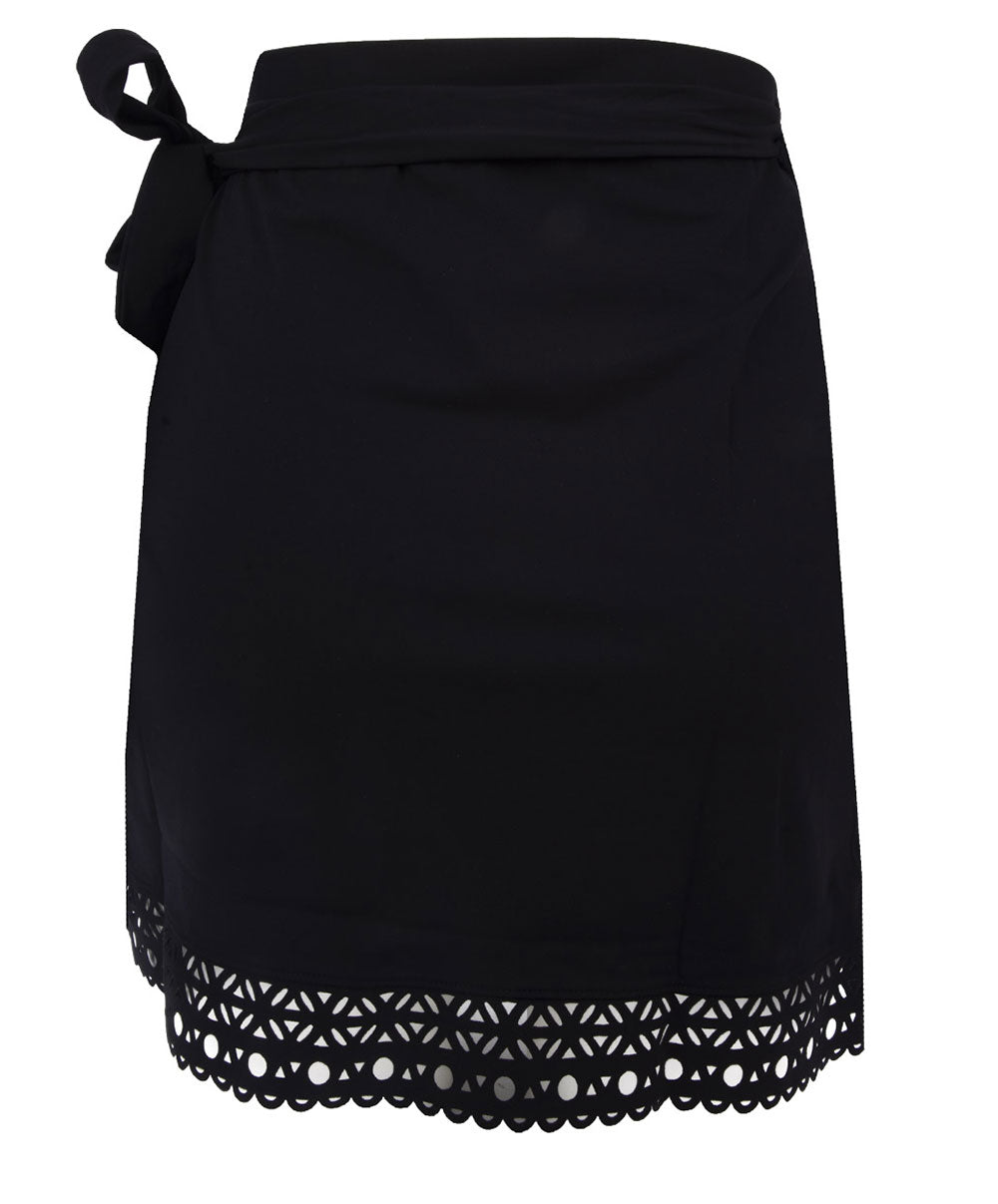 Paréo de plage Ajourage Couture noir Lise Charmel bain ASA6515-NO 9