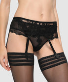 Porte-jarretelles Lise Charmel Dressing Floral noir ACC4788-NO