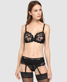 Porte-jarretelles Lise Charmel Dressing Floral noir ACC4788-NO