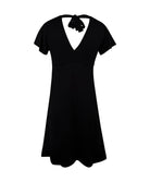 Robe d'été manche courte La Chiquissima noir Antigel Bain ESB1514-NO 4