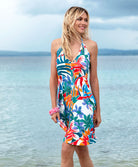 Robe de plage La Flaneuse papiers découpés multicolore Antigel Bain ESB1067-PD