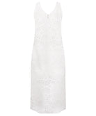 Robe de plage longue La Muse Dentelle blanc Antigel Bain ESB1106-BL