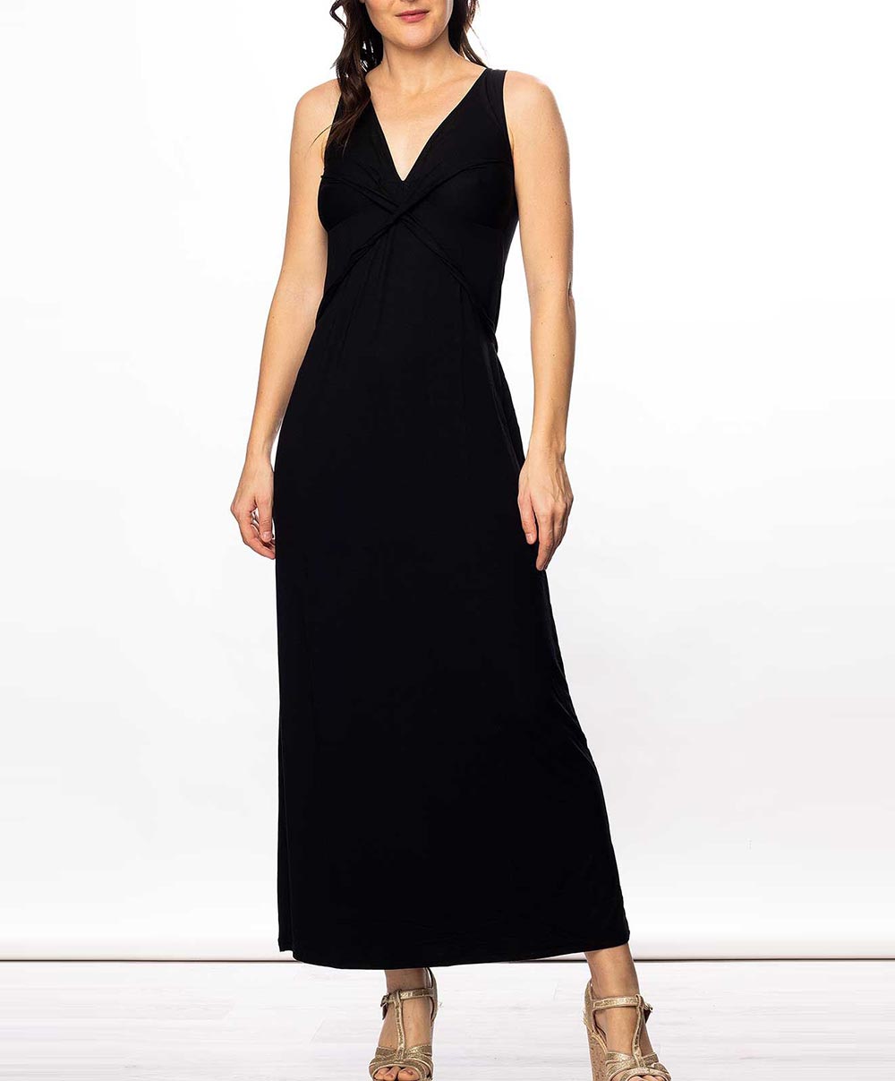 Robe de plage longue La Chiquissima noir Antigel Bain ESB1114-NO 1